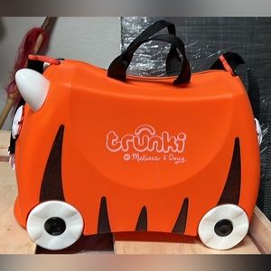 Trunki Tiger By Melissa & Doug Kids Lightweight Ride On Suitcase Luggage